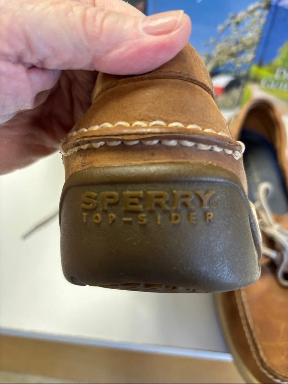 Sperry Brown and Tan Leather Men’s Boat Shoes